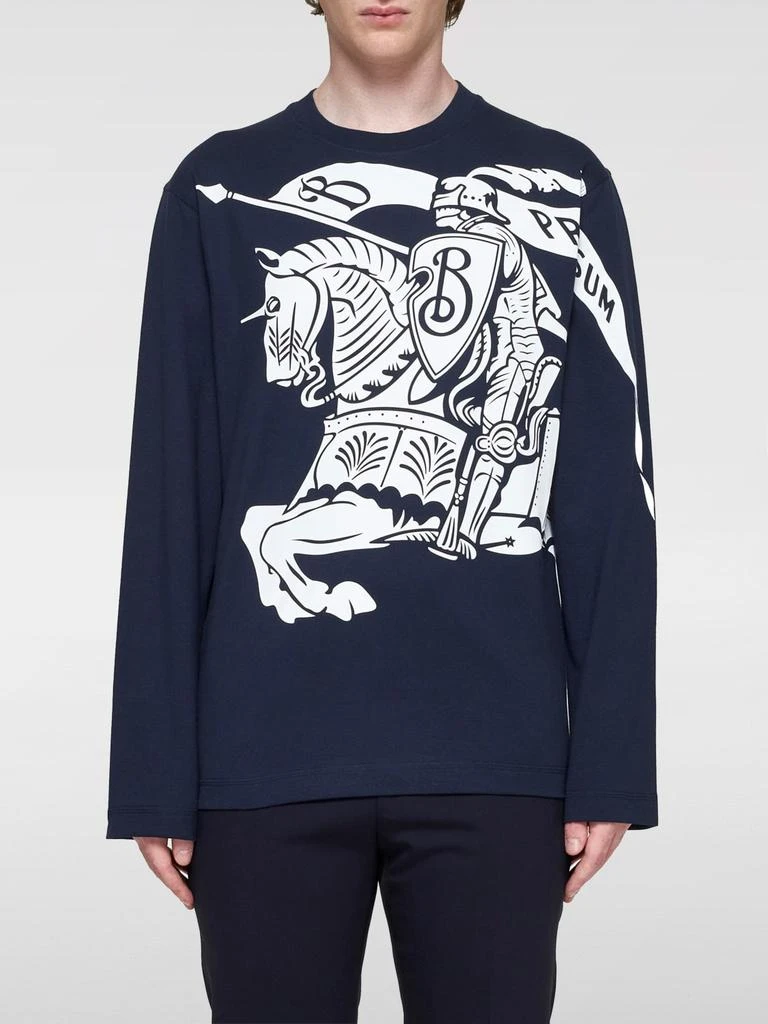 Burberry Burberry long-sleeve cotton t-shirt with maxi logo 1