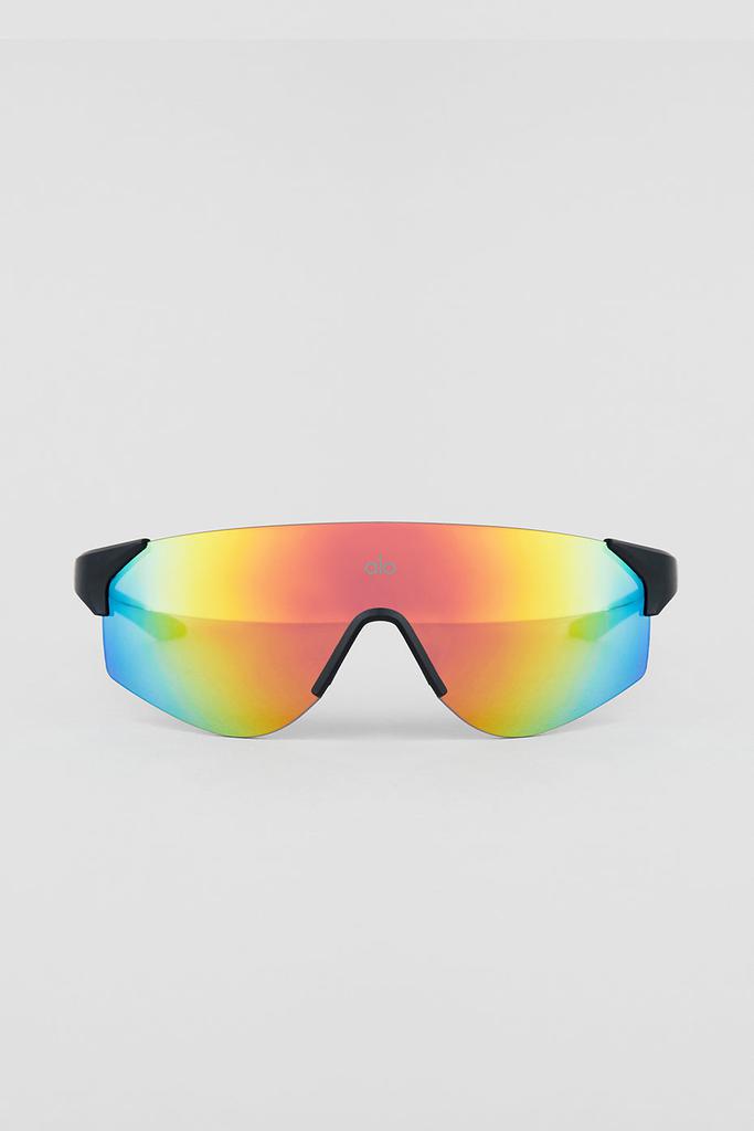 alo YOGA Speed SUNGLASSES サングラス Alo Speed Sunglasses - Orange Mirror/Black - Accessories - Free