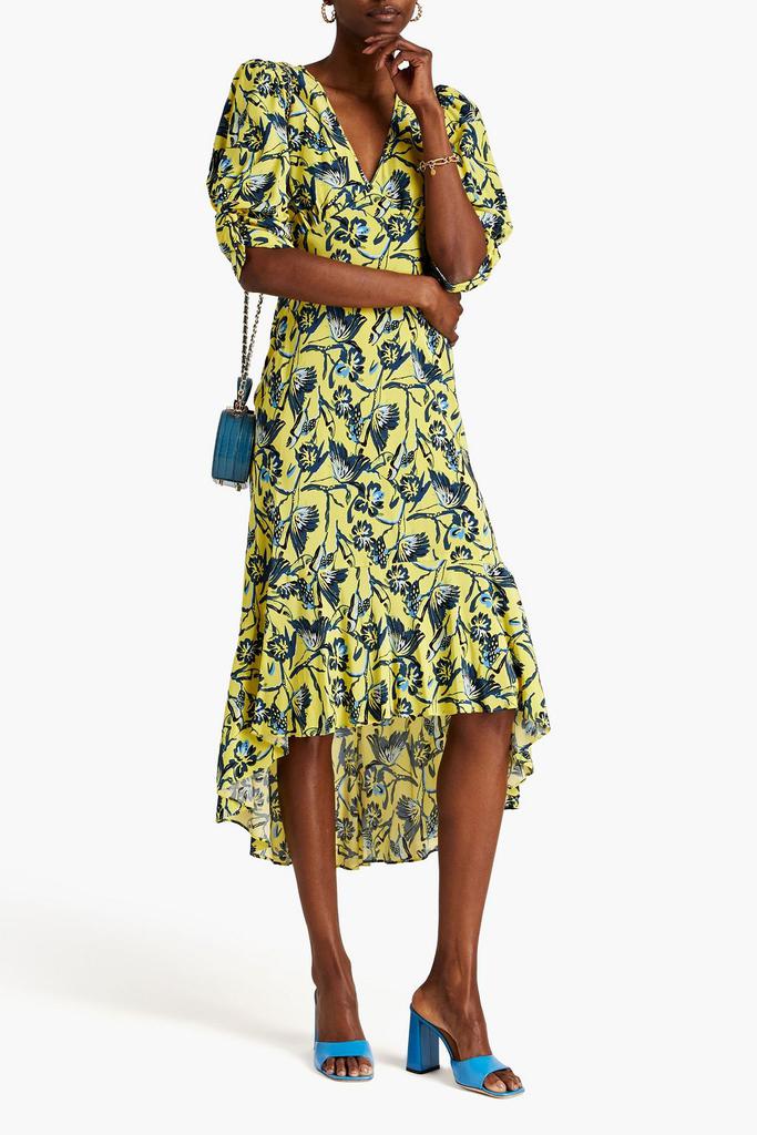 Diane von Furstenberg Tati floral-print crepe de chine midi dress