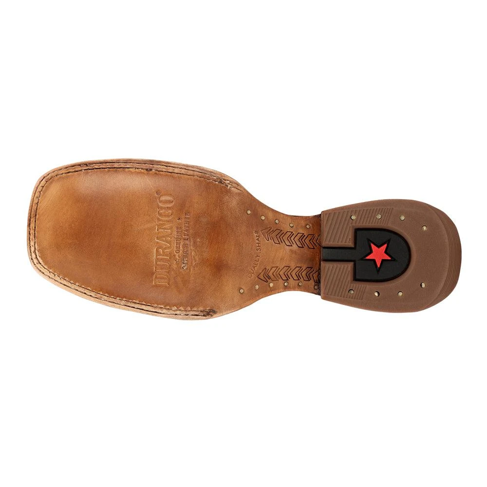Durango PRCA Collection Full-Quill Ostrich Square Toe Cowboys Boots 5