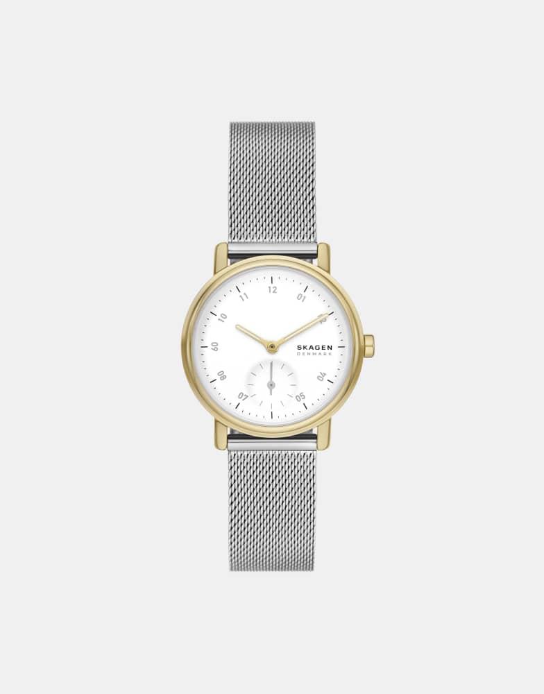 Skagen Skagen Women's kuppel lille two-hand sub-second, gold stainless steel watch, skw3101 in silver