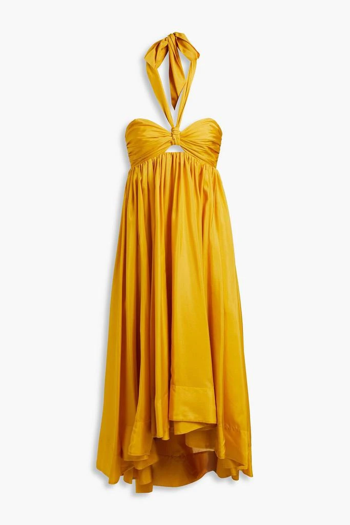 Shop Asymmetric gathered silk-voile halterneck midi dress on Sale at  BeyondStyle  Get 65% Off Asymmetric gathered silk-voile halterneck midi  dress with Limited-Time Flash Deals, Exclusive Discounts, and Special  Offers. Enjoy Unbeatable