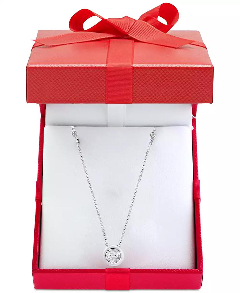 Effy EFFY® Diamond Bezel 18" Pendant Necklace (1/2 ct. t.w.) in 14k White, Yellow or Rose Gold