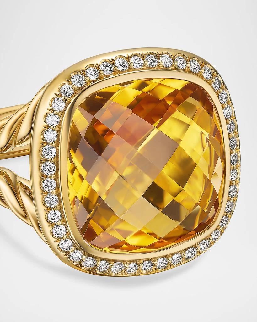 David Yurman Albion Ring with Gemstones and Diamonds in 18K Gold, 15mm 2