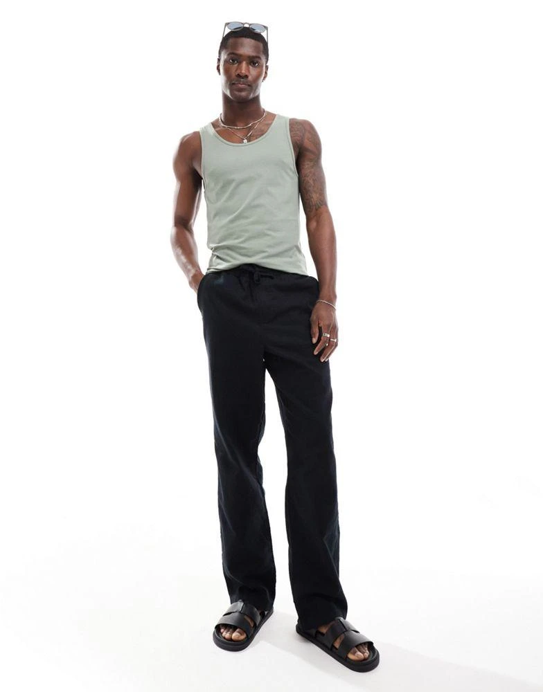 ASOS ASOS DESIGN essential muscle fit vest in mid green 2