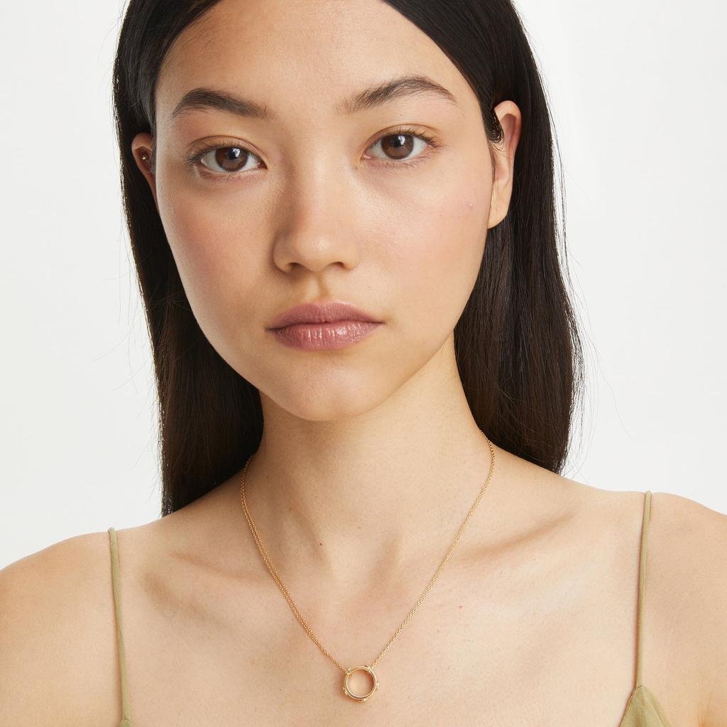 Tory Burch Tory Burch Miller Stud Circle Gold-Tone Pendant
