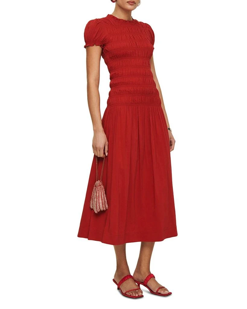 Reformation Kiria Smocked Midi Dress 2