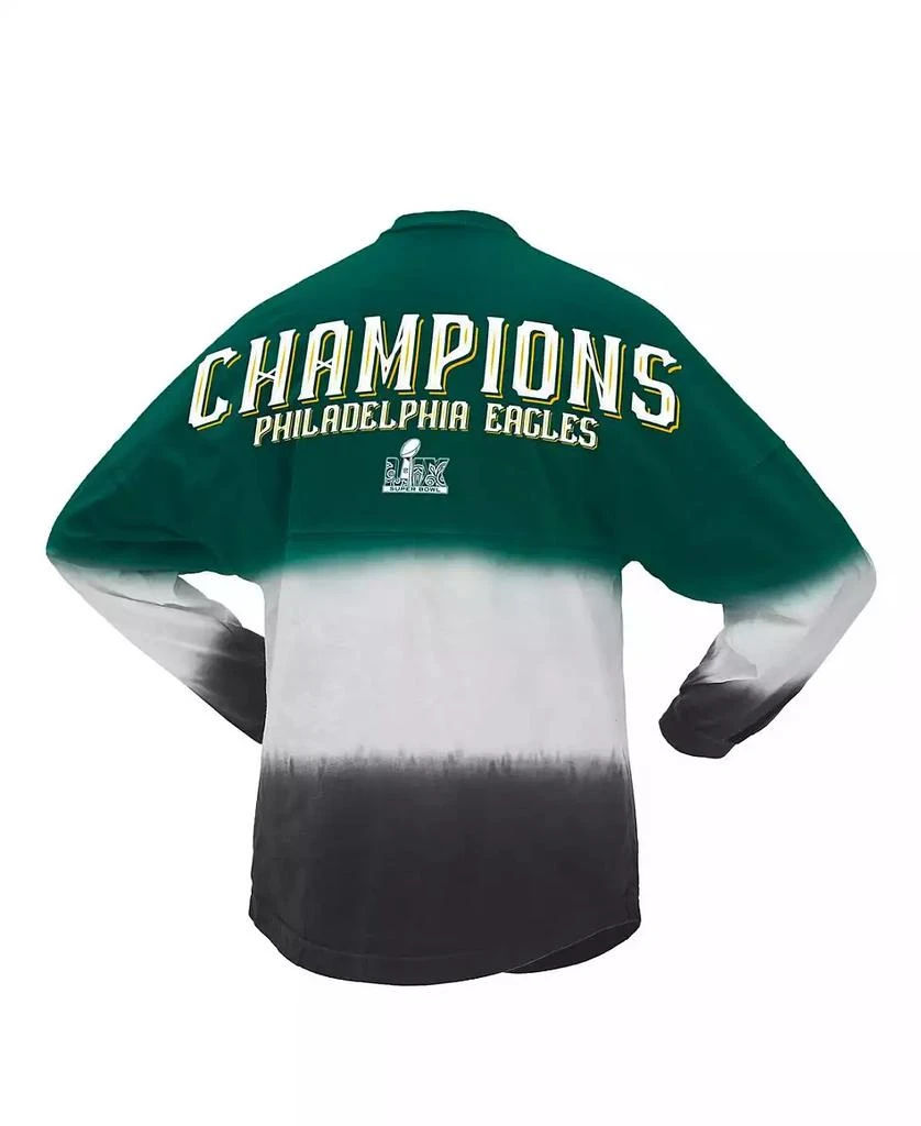 Fanatics Women's Midnight Green Philadelphia Eagles Super Bowl LIX Champions Horizontal Ombre Spirit Jersey Long Sleeve T-Shirt 2