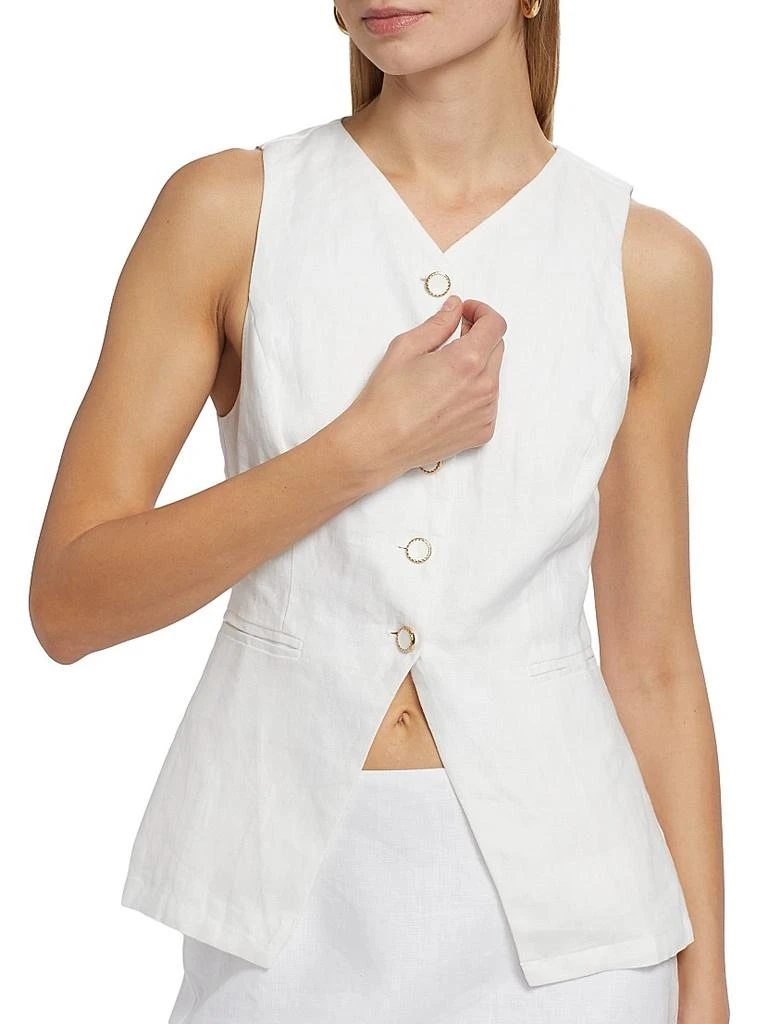 Reformation Aspen Linen Top 6