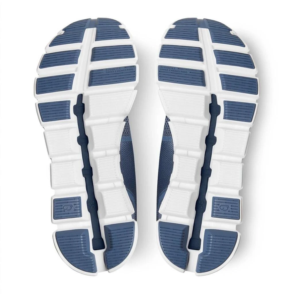 On Women's Cloud 5 Running Shoes In Denim/white 4