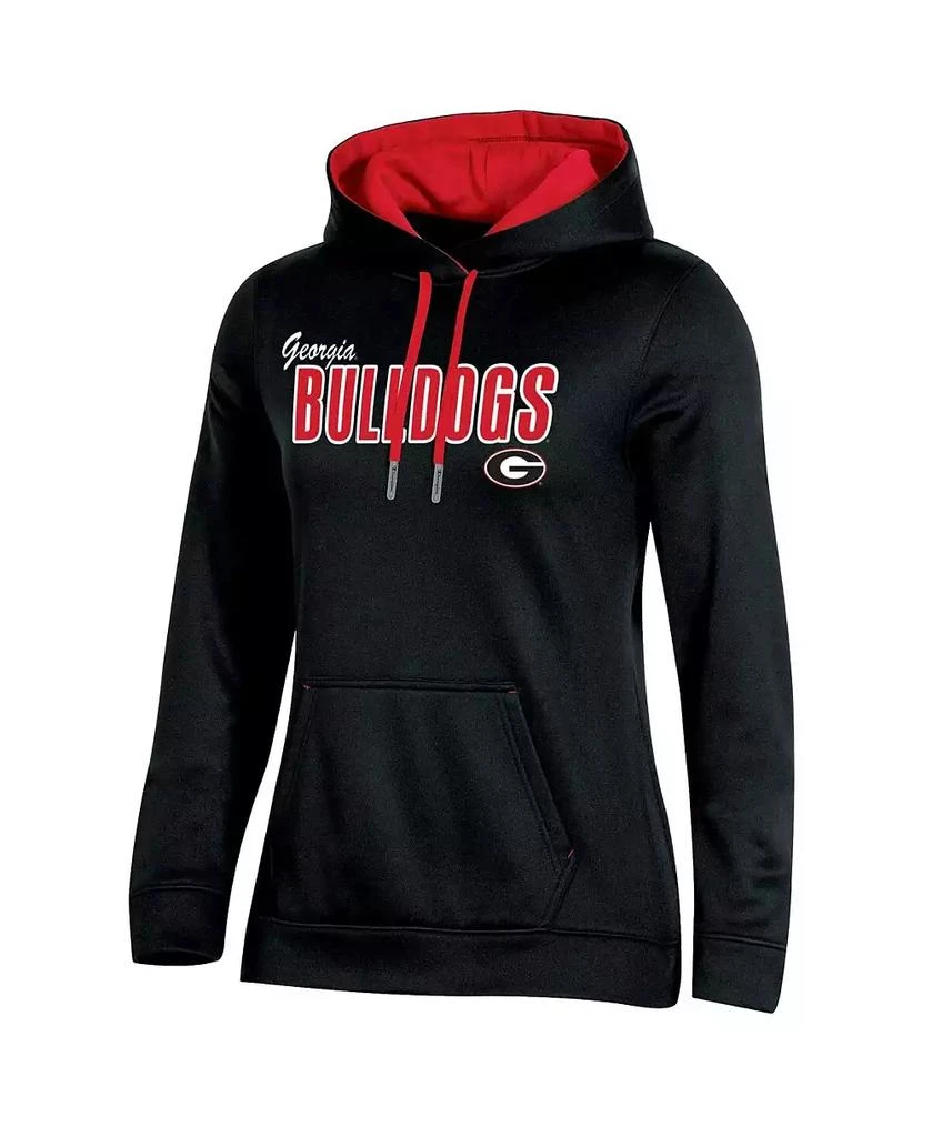 CHAMPION Women's Black Georgia Bulldogs Team Pullover Hoodie 2