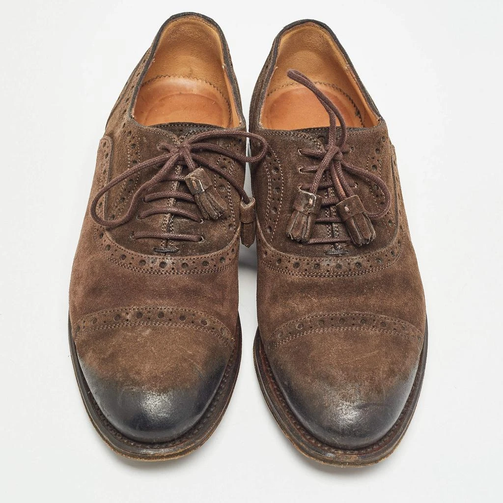 Gucci Gucci Brown Suede Brogue Oxfords Size 36.5 3