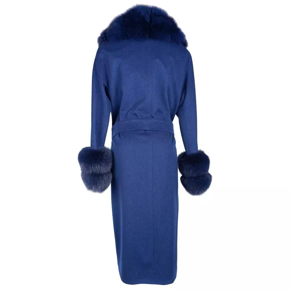Made in Italy Made In Italy Blue Wool Vergine Jackets & Coat 2