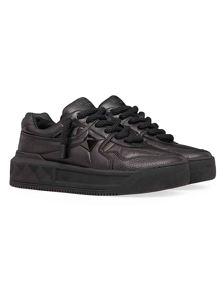 Valentino One Stud XL Nappa Leather Low Top Sneakers 2