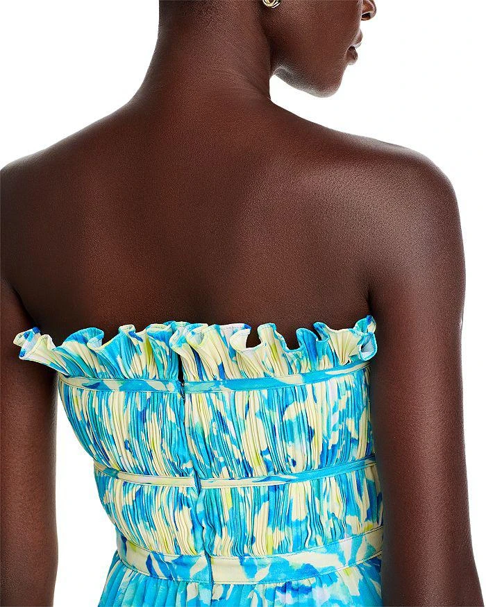 AMUR Scottie Floral Strapless Midi Dress 6
