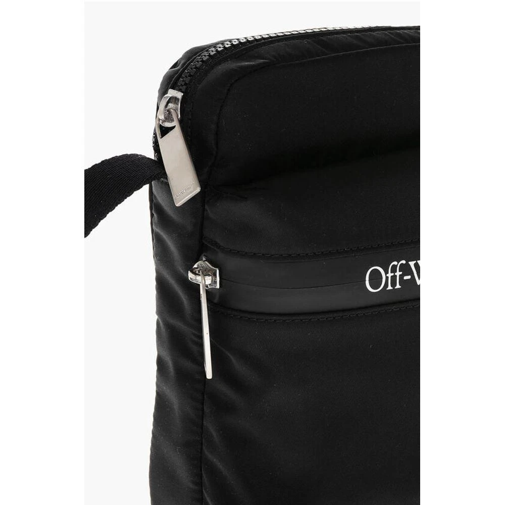 Off-White Off-White Nylon Crossbody Bag with Contrasting Logo 4