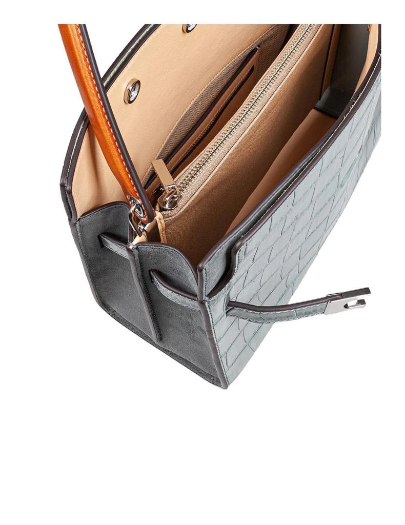 Tory Burch Tory Burch Crocodile Print Leather Handbag 5