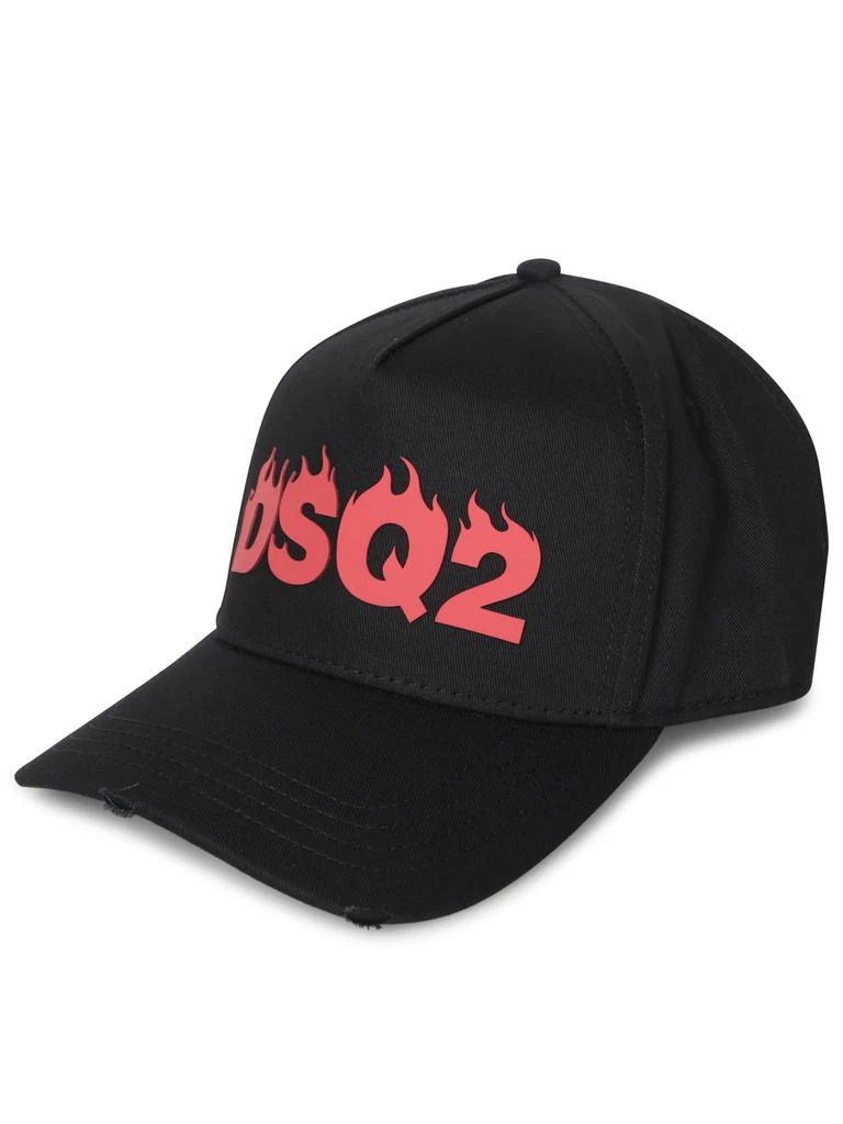 DSQUARED2 Black Red Baseball Cap 1