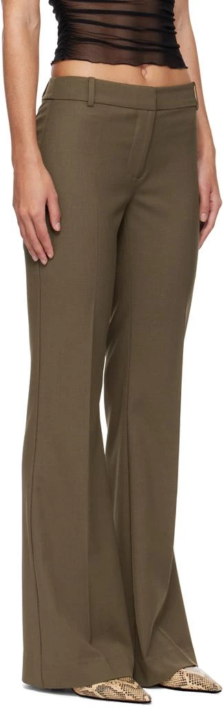 Bec & Bridge Khaki Teri Bootleg Trousers 2