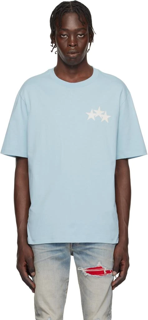 AMIRI Blue Three Star T-shirt 1