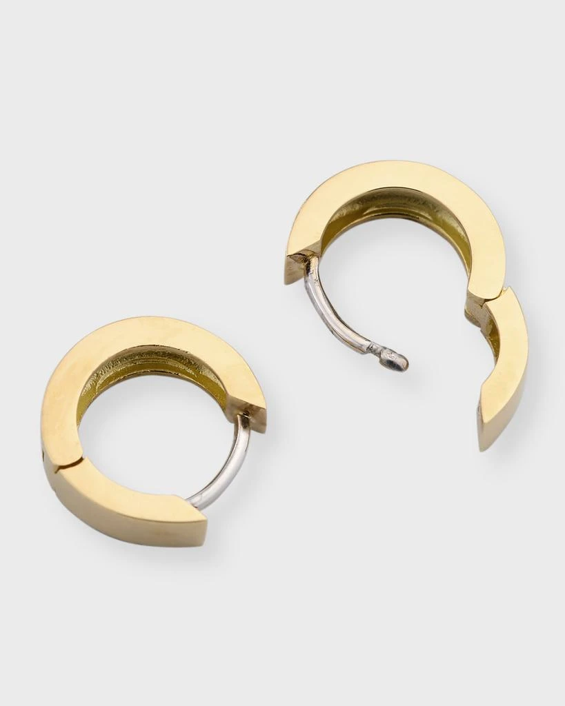 Roberto Coin 18k Gold Huggie Hoop Earrings 4