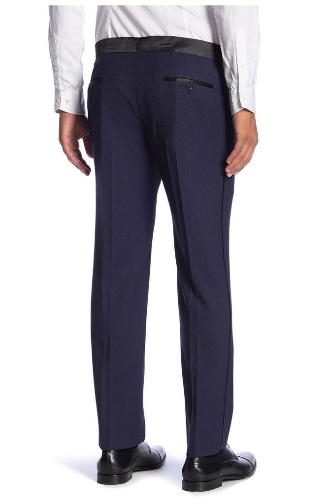 SAVILE ROW CO Essex Purple Slim Fit Tuxedo Pants - 30-34" Inseam