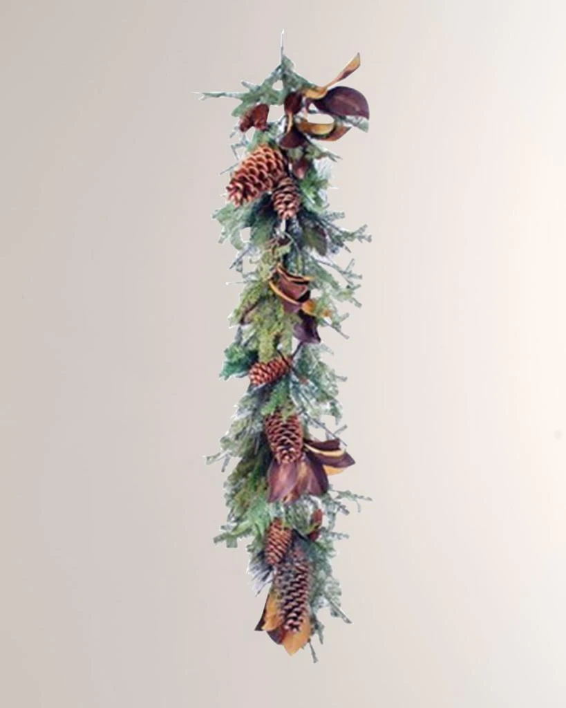 Winward Home Magnolia Leaf Mix Pine Garland 1