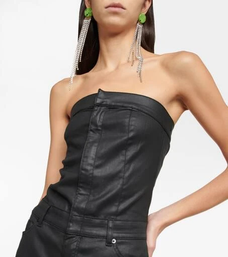 7 For All Mankind Coated denim jumpsuit 4