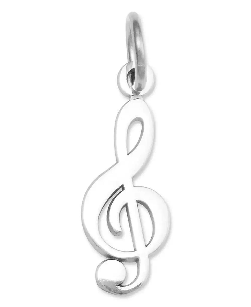 Macy
s 14k White Gold Charm, White Gold Treble Clef Charm