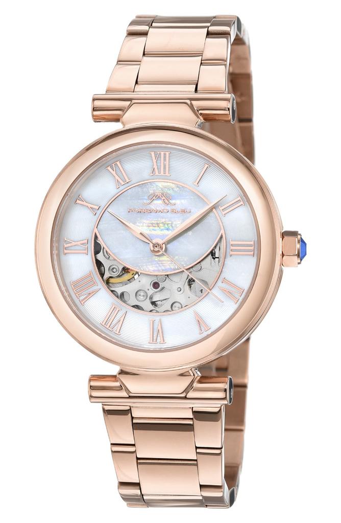 Porsamo Bleu Colette Automatic Mother of Pearl Watch, 36mm