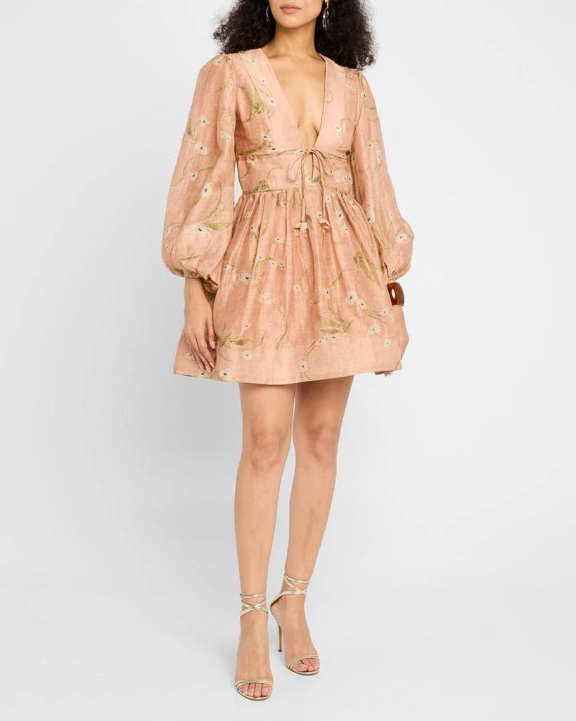 Zimmermann Illuminate Drawn Mini Dress 4