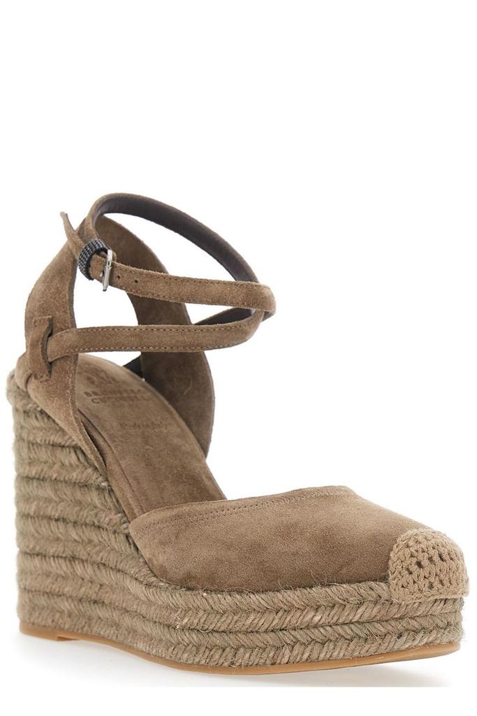 Brunello Cucinelli Brunello Cucinelli Exquisite Lace-Up Wedge Espadrilles