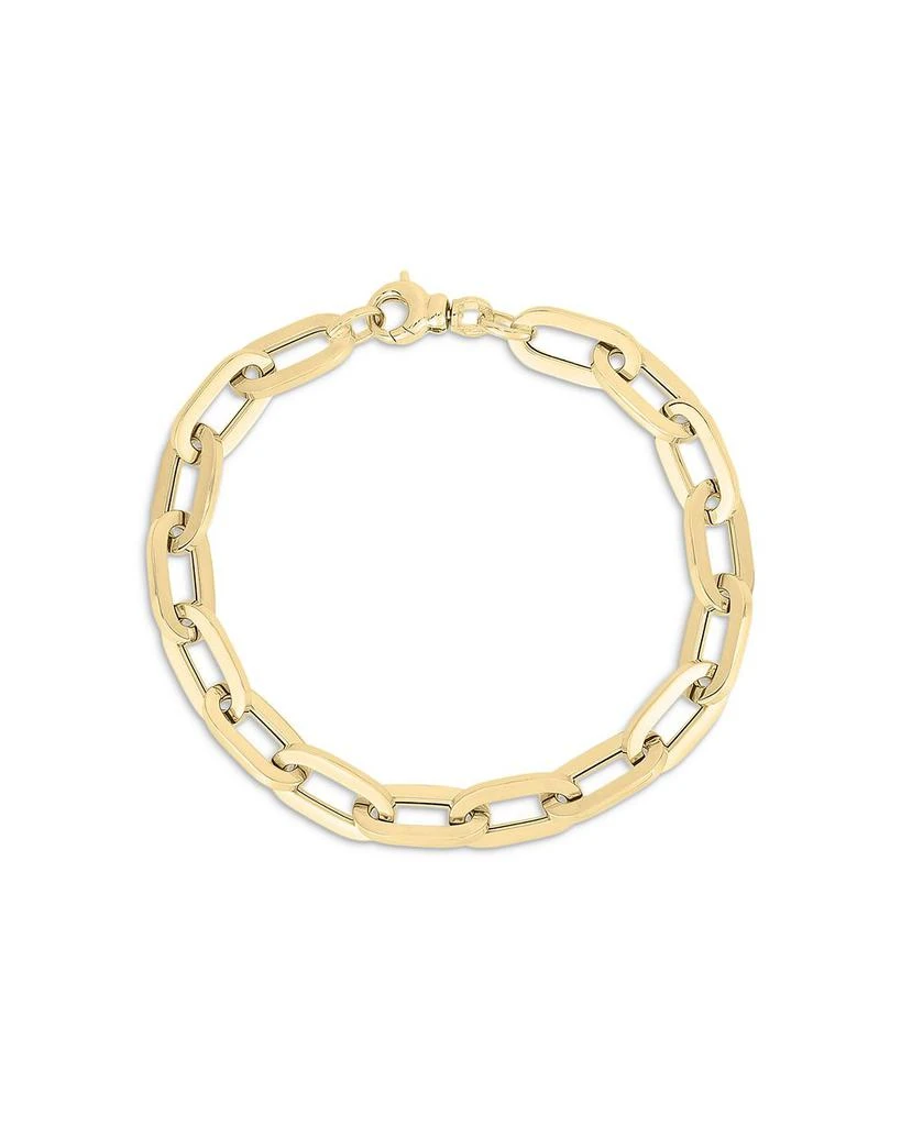 Roberto Coin 18K Yellow Gold Designer Gold Oval Link Chain Bracelet 1