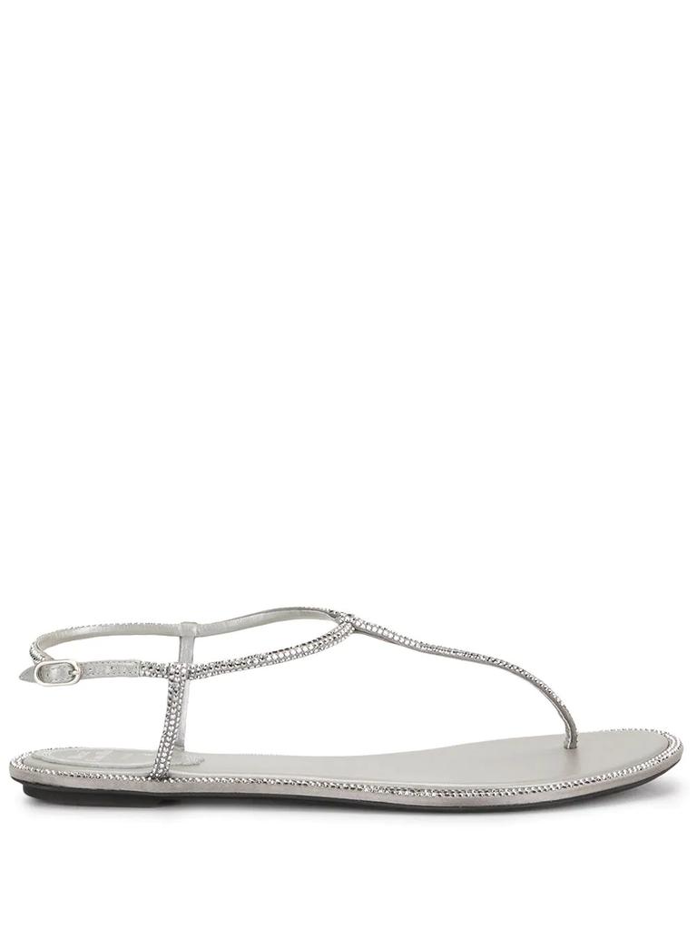Rene Caovilla Diana Strass Flip sandals - women