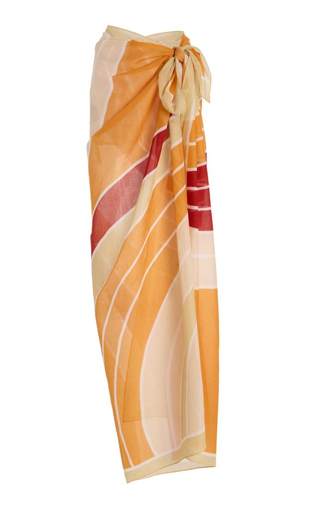 Soleil Soleil Soleil Soleil - Exclusive Square Pareo - Orange - OS - Moda Operandi