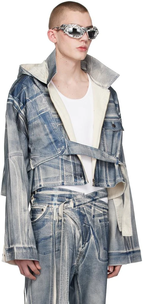 Ottolinger SSENSE Exclusive Blue Denim Jacket 2