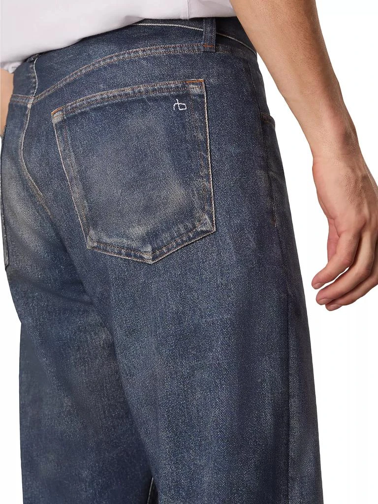 Rag & Bone Miramar Denim Straight-Leg Sweatpants 6