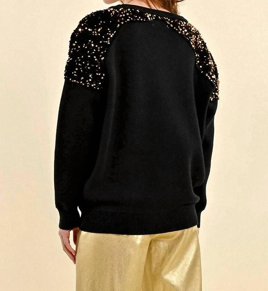 Molly Bracken Molly Bracken - SWEATER WITH SEQUINS 3