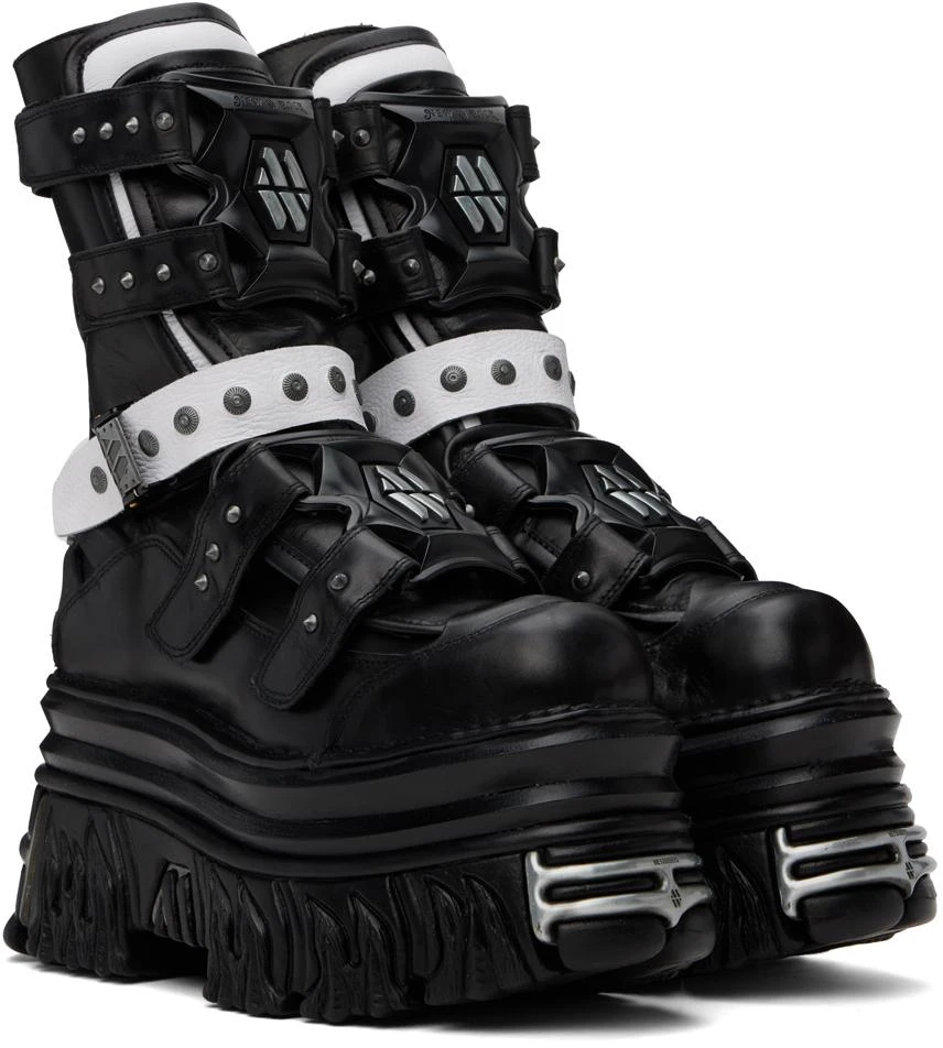 Vetements Black & White New Rock Edition Gamer Boots 4