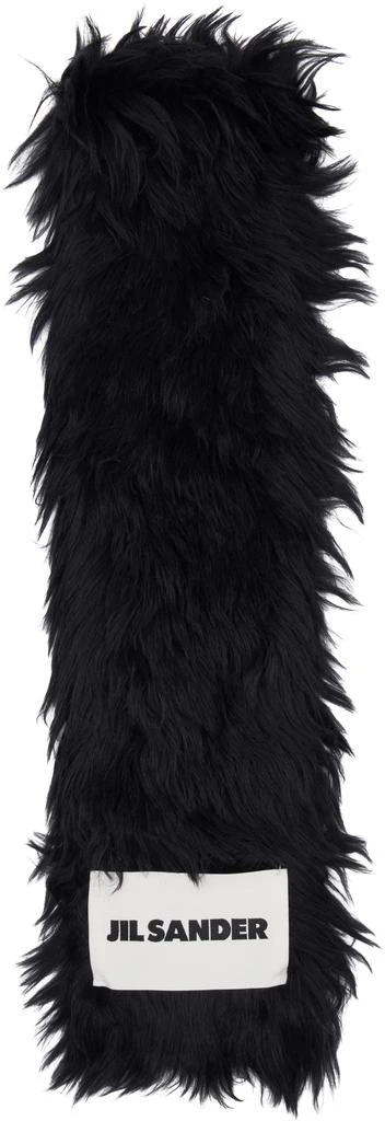 Jil Sander Black Alpaca Scarf 1