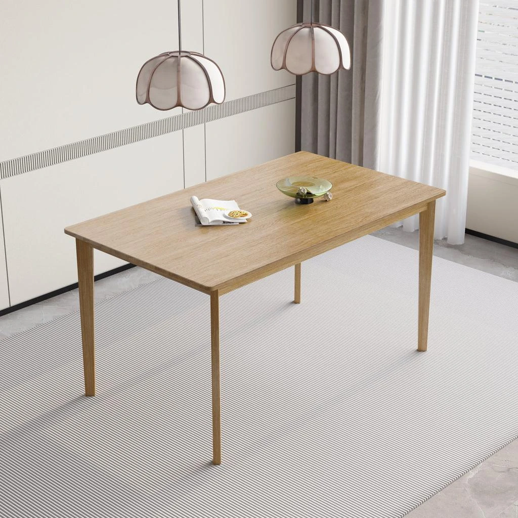 Streamdale Furniture Streamdale Scandinavian Simple Wind Dining Table (Original Wood) 2