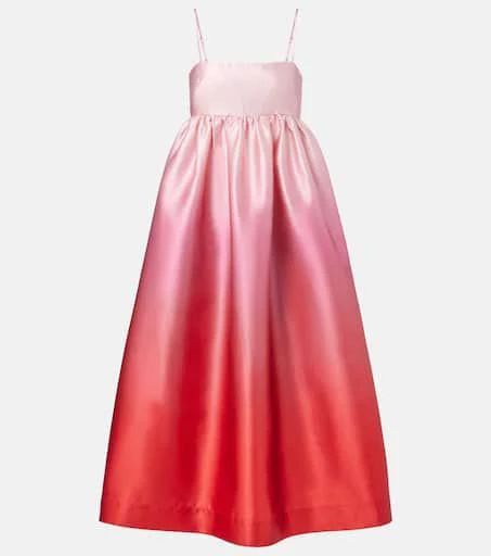 ALÉMAIS Inez ombré satin cocktail dress 1