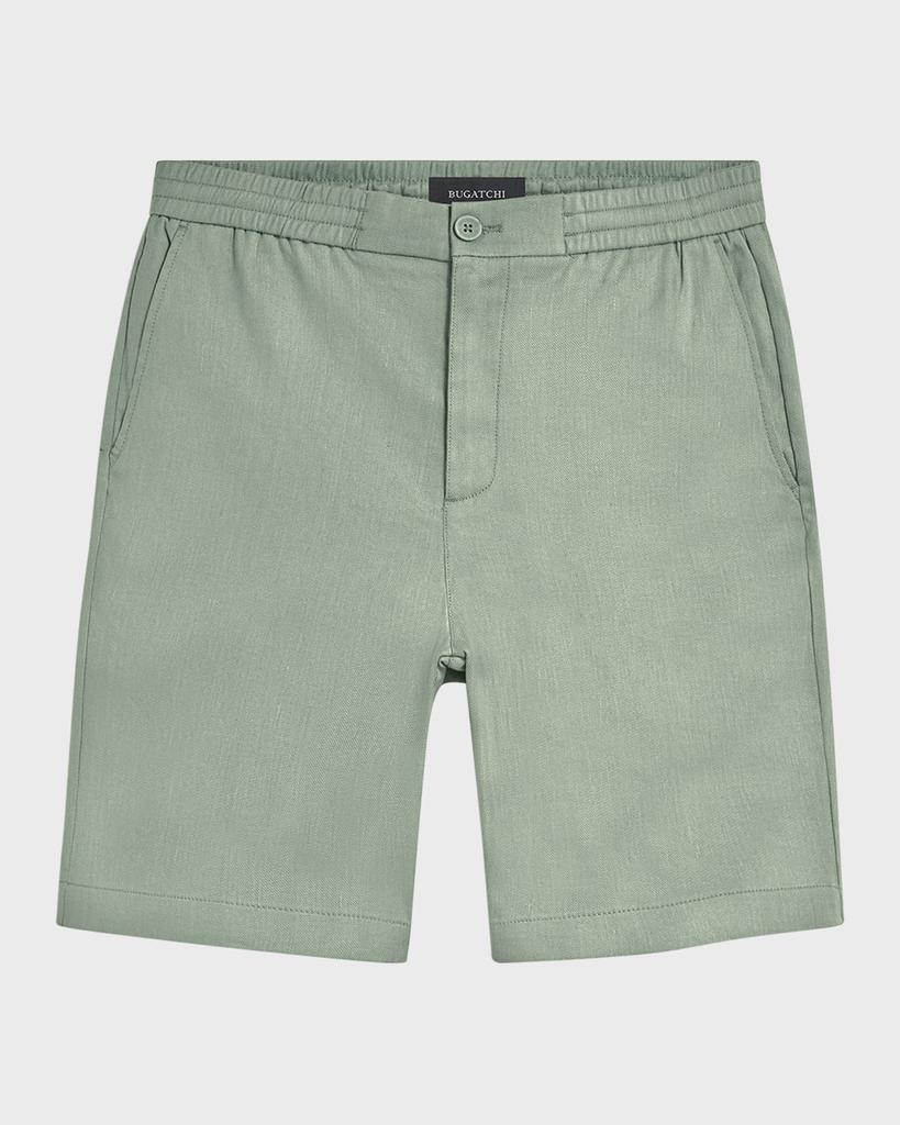 Bugatchi Men's Solid Linen-Blend Shorts