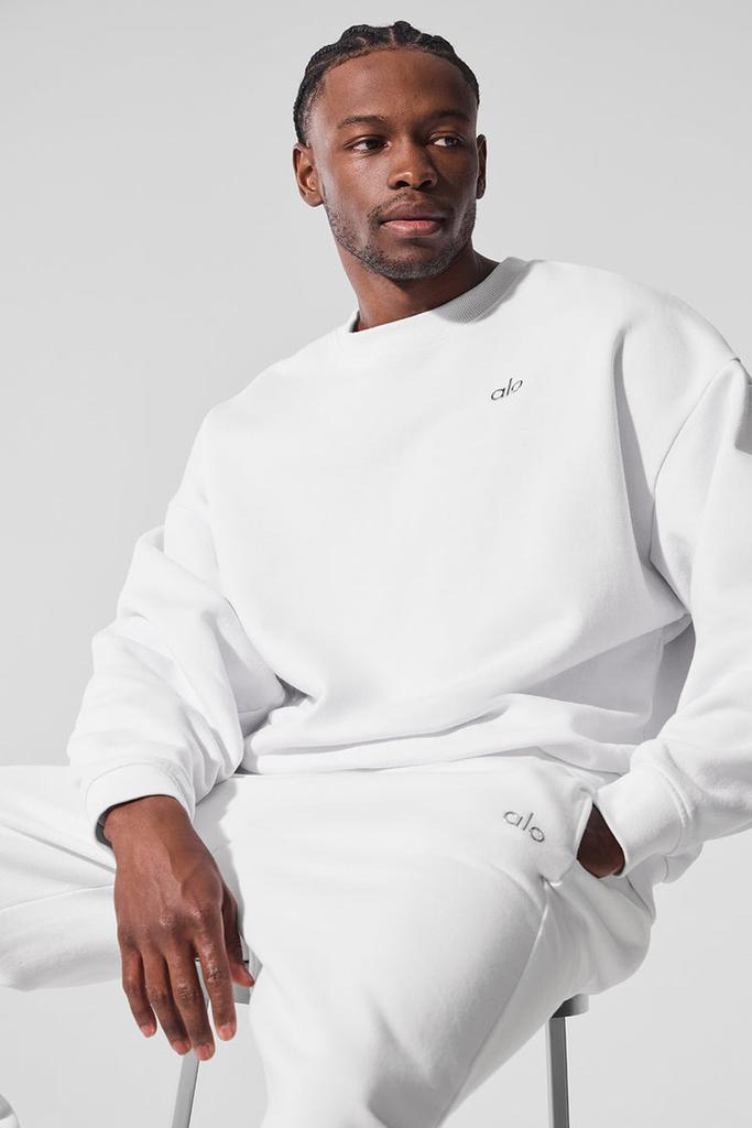 Alo Accolade Crew Neck Pullover - Bone - Hoodies - Free Shipping