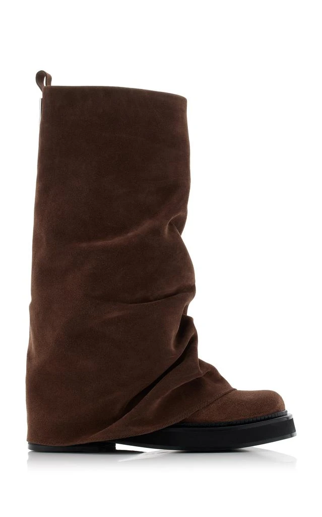 The Attico The Attico - Robin Suede Combat Boots - Brown - IT 39 - Moda Operandi 1