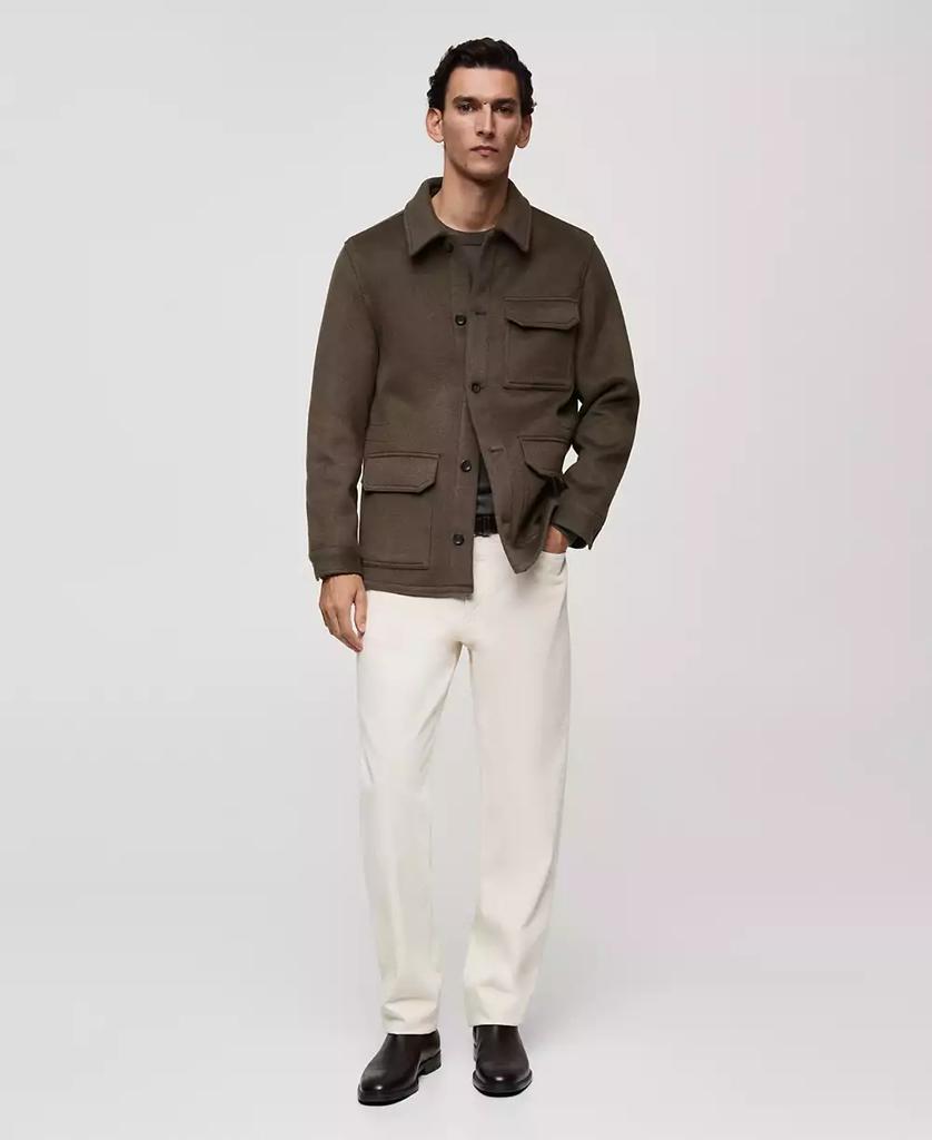ジャケット・アウター WOOL CARAMEL PIQUET Set Up Shop Men's Wool-Blend Field Jacket on Sale at BeyondStyle