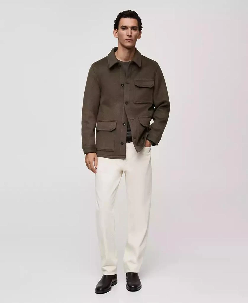 Mango Men's Wool-Blend Field Jacket 4