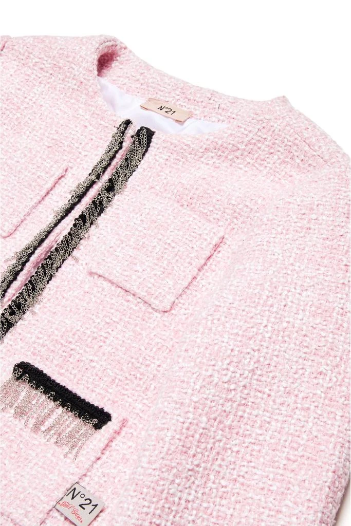N°21 N°21 Kids Chain-Link Tweed Jacket 3
