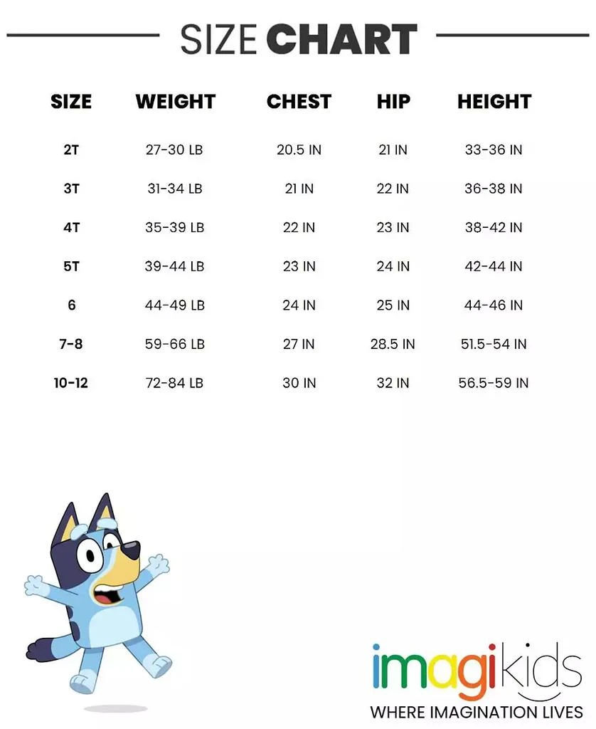 Bluey Little Girls Bingo Fleece Fur Sweatshirt Toddler|Child 4