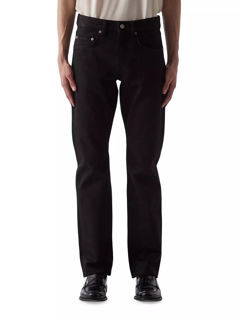 BLK DNM Stretch-Denim Mid-Rise Straight-Leg Jeans